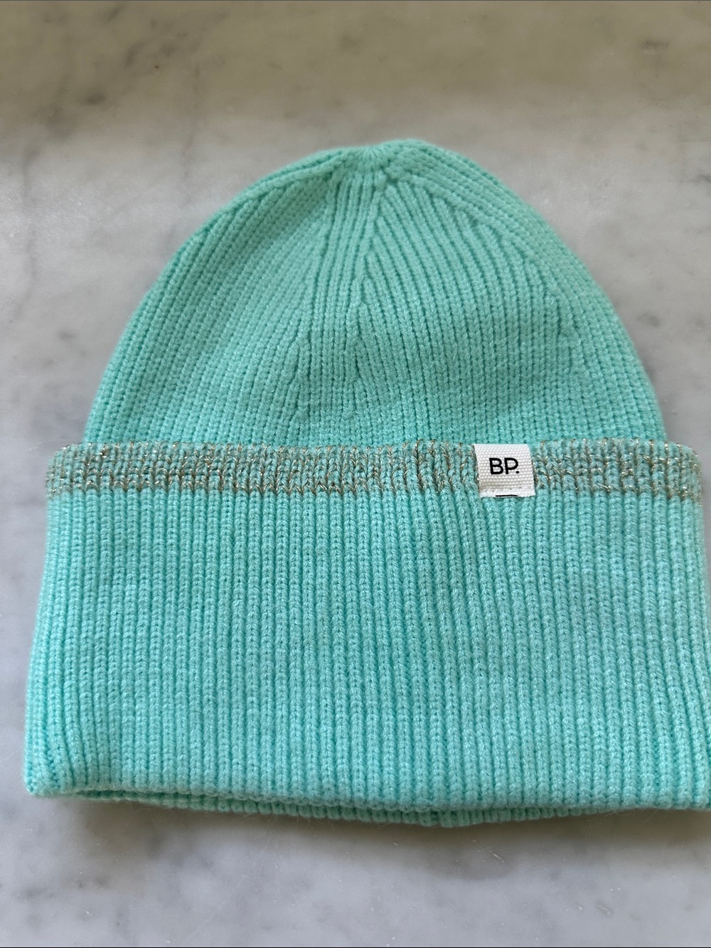 Nordstrom BP Mint Green Ribbed Knit Beanie